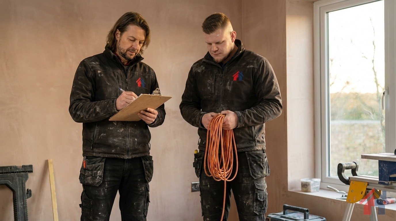 Bohrer-Kunde – Montageteam Marx Berlin (KI-generiertes Bild)
