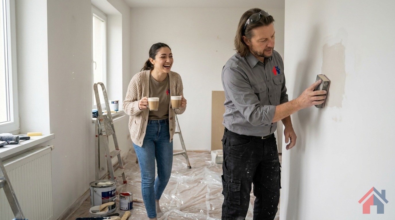 Treppenstufen sanieren ohne Komplettrenovierung – Montageteam Marx Berlin (KI-generiertes Bild)