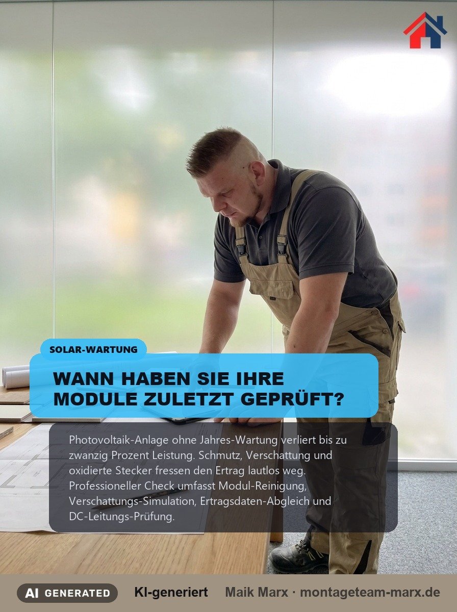 Solar-Wartung: Reinigung & Verschattungs-Check für Ihre PV-Anlage