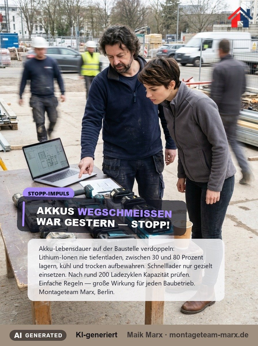 Werkzeug-Pflege: Akku-Lebensdauer verdoppeln – so geht's richtig