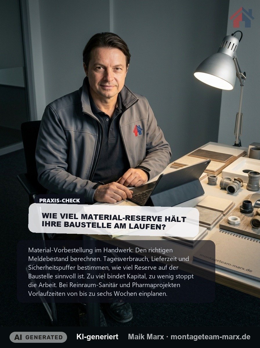 Material-Vorbestellung: So viel Reserve ist wirklich sinnvoll