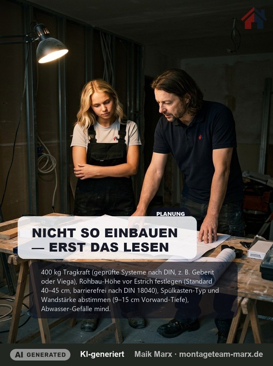 Vorwand-Installation: WC richtig planen und montieren