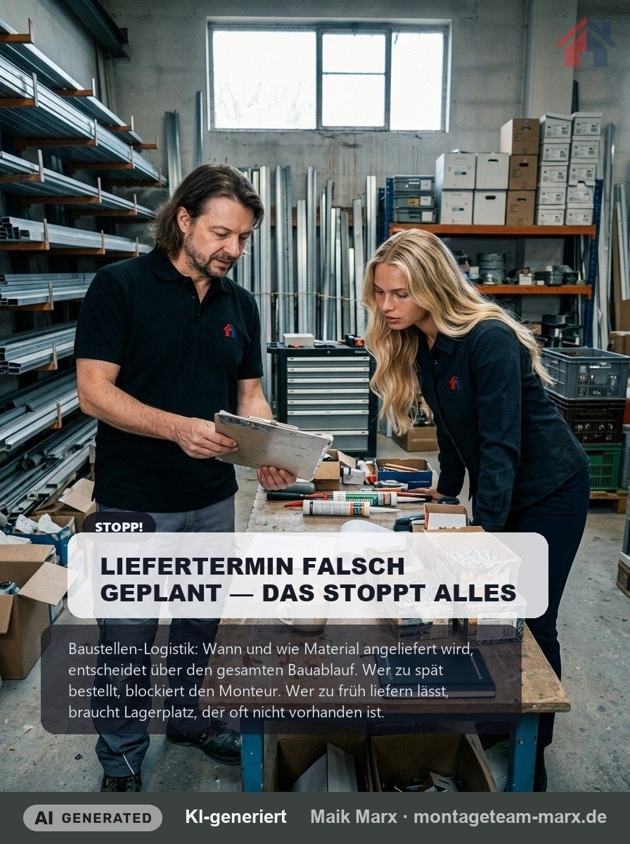 Baustellen-Logistik: Wann kommt das Material?