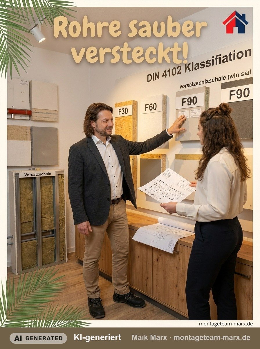 Vorsatzschale: Rohre clever im Trockenbau verbergen