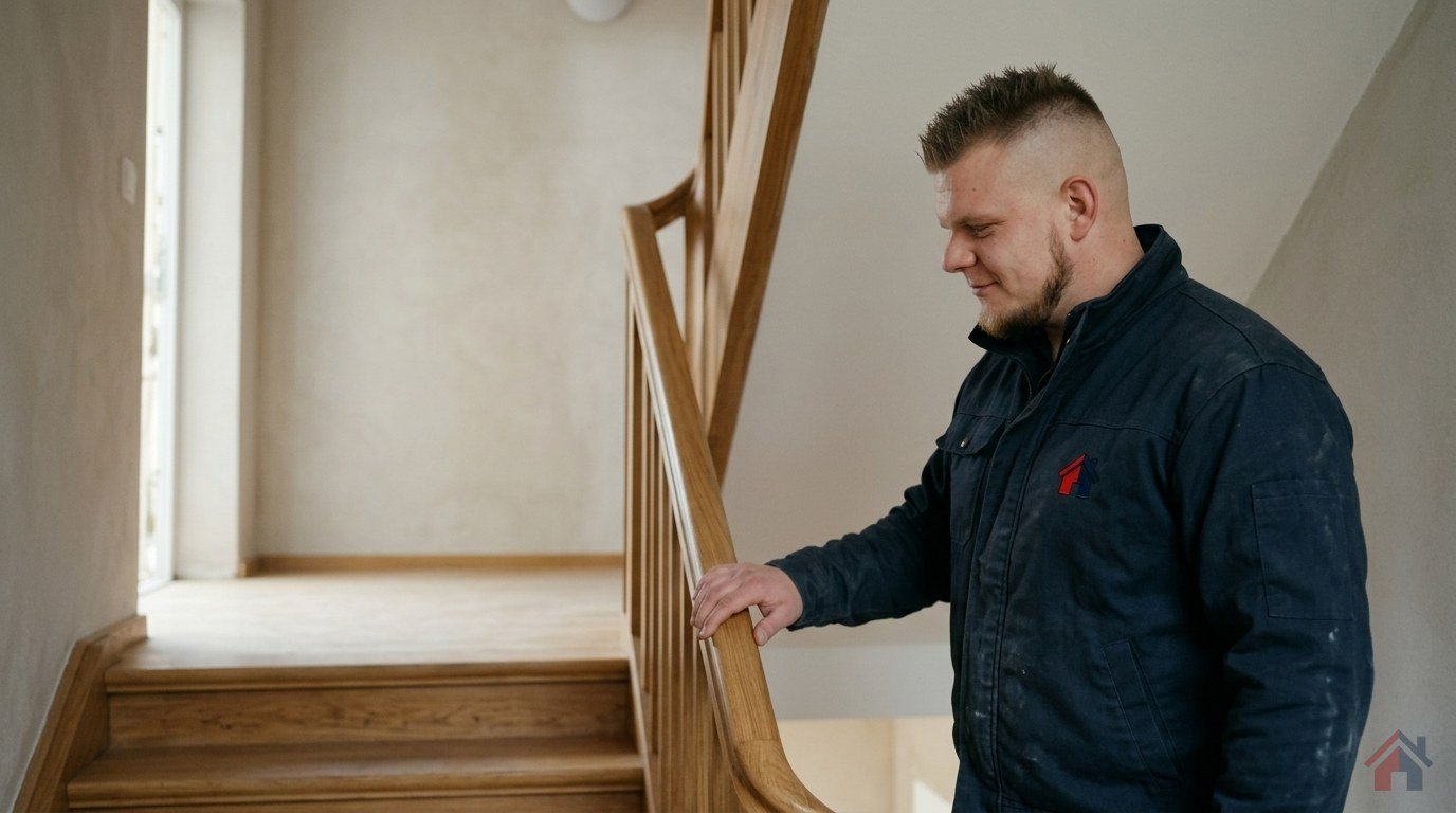 KI-generiert: Treppengeländer nachrüsten: Höhe, Abstand, Handlauf, Montageteam Marx Berlin