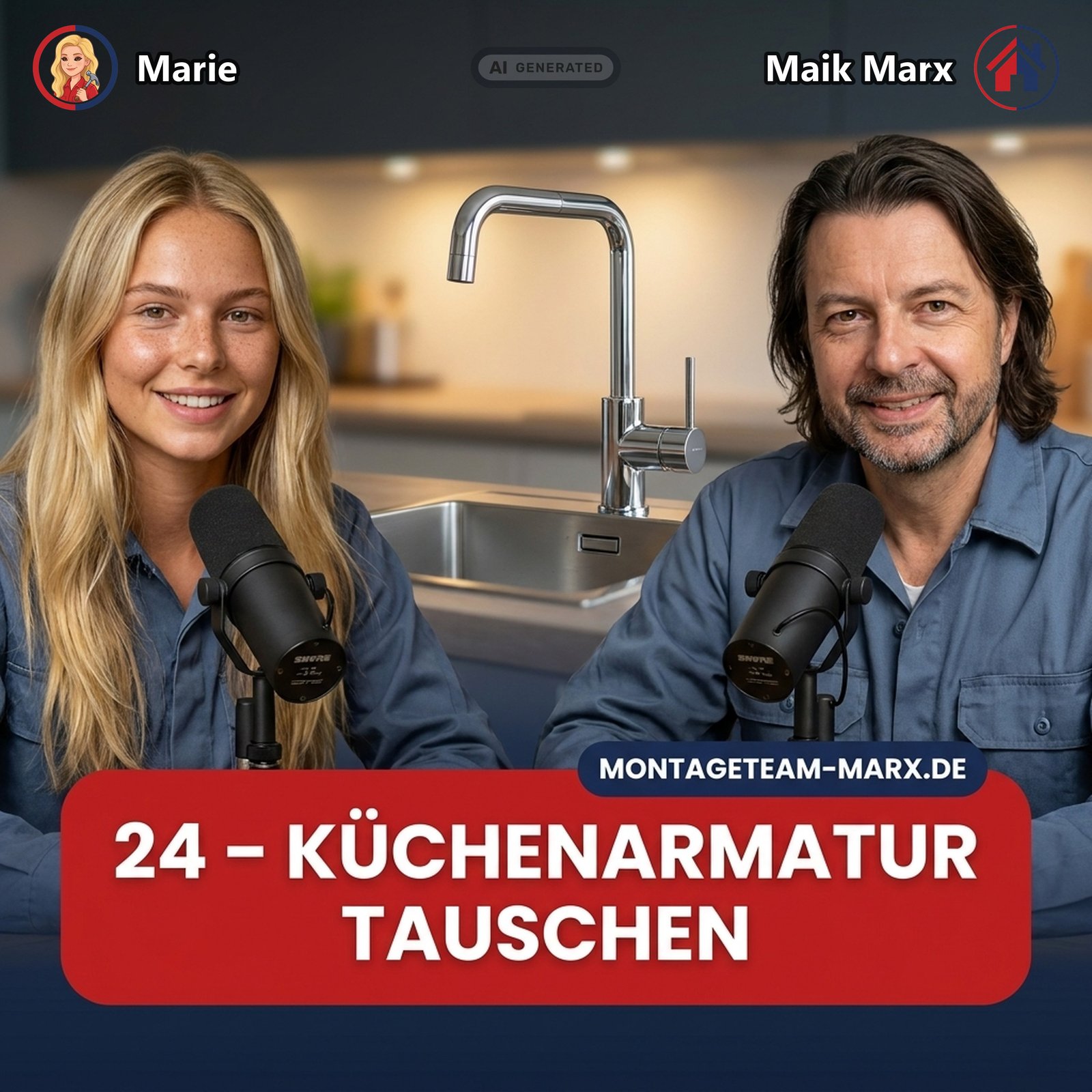 Cover der Podcast-Folge 24: Küchenarmatur tauschen — alles was du wissen musst