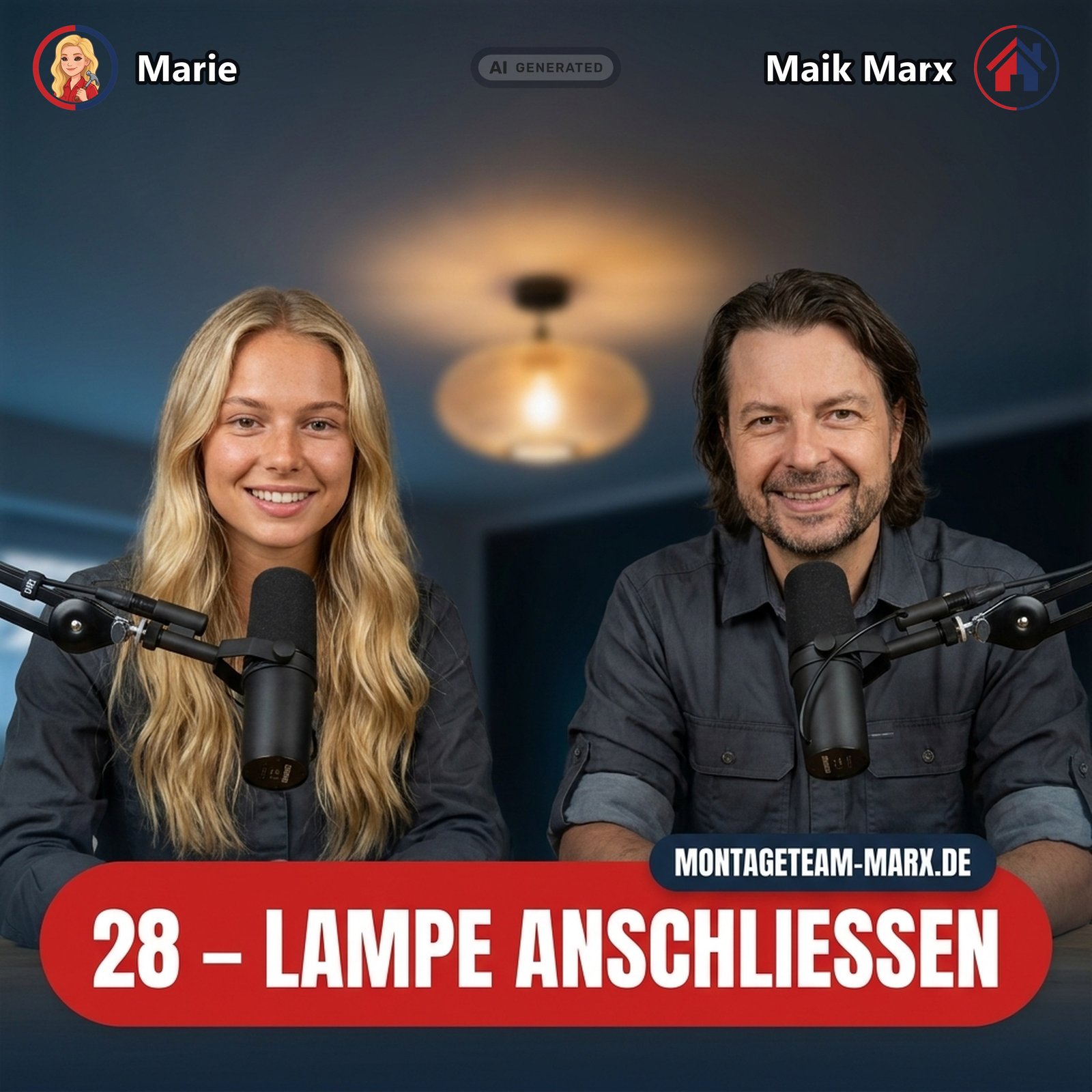 Cover der Podcast-Folge 28: Lampe anschließen — die drei Standardfälle