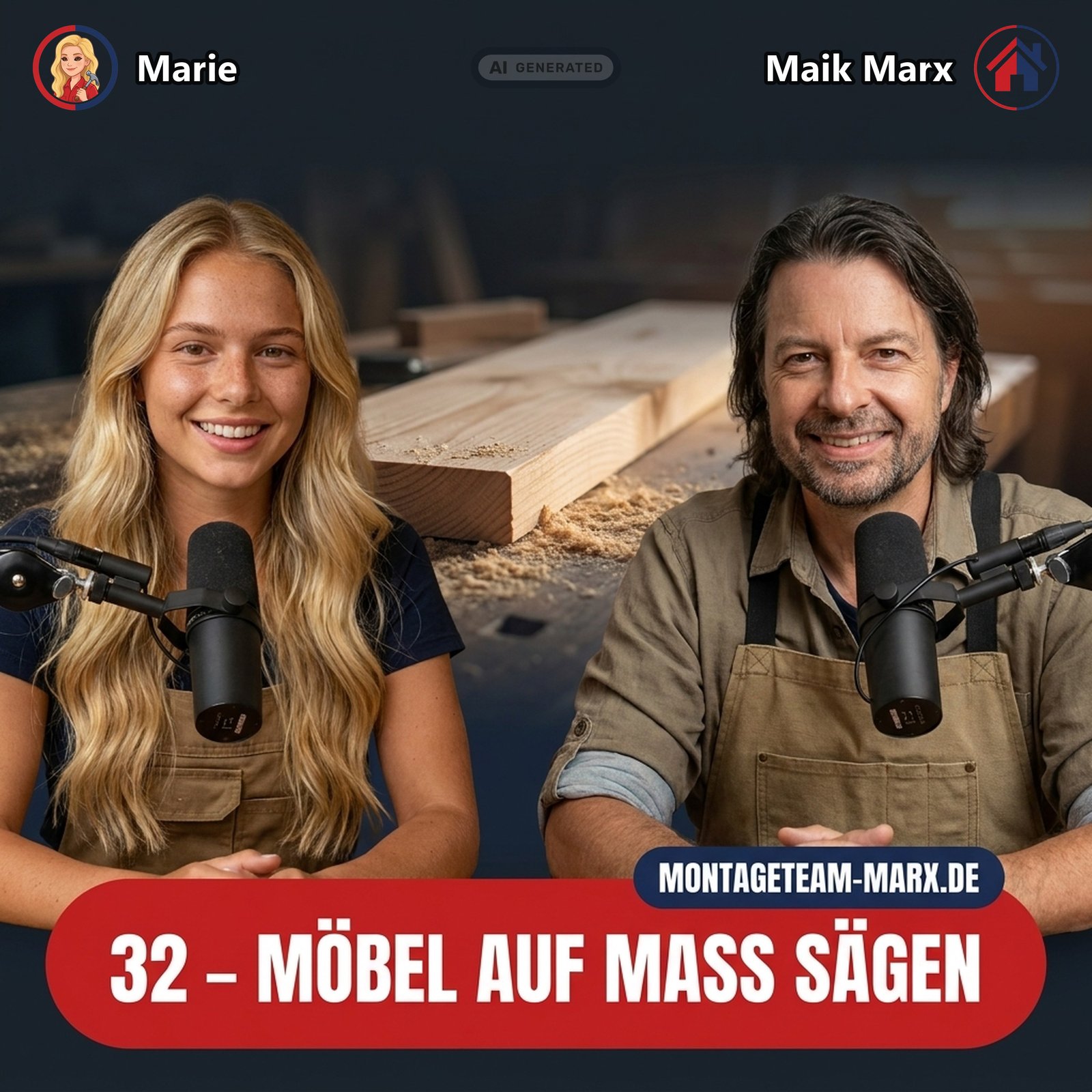 Cover der Podcast-Folge 32: Möbel auf Maß sägen