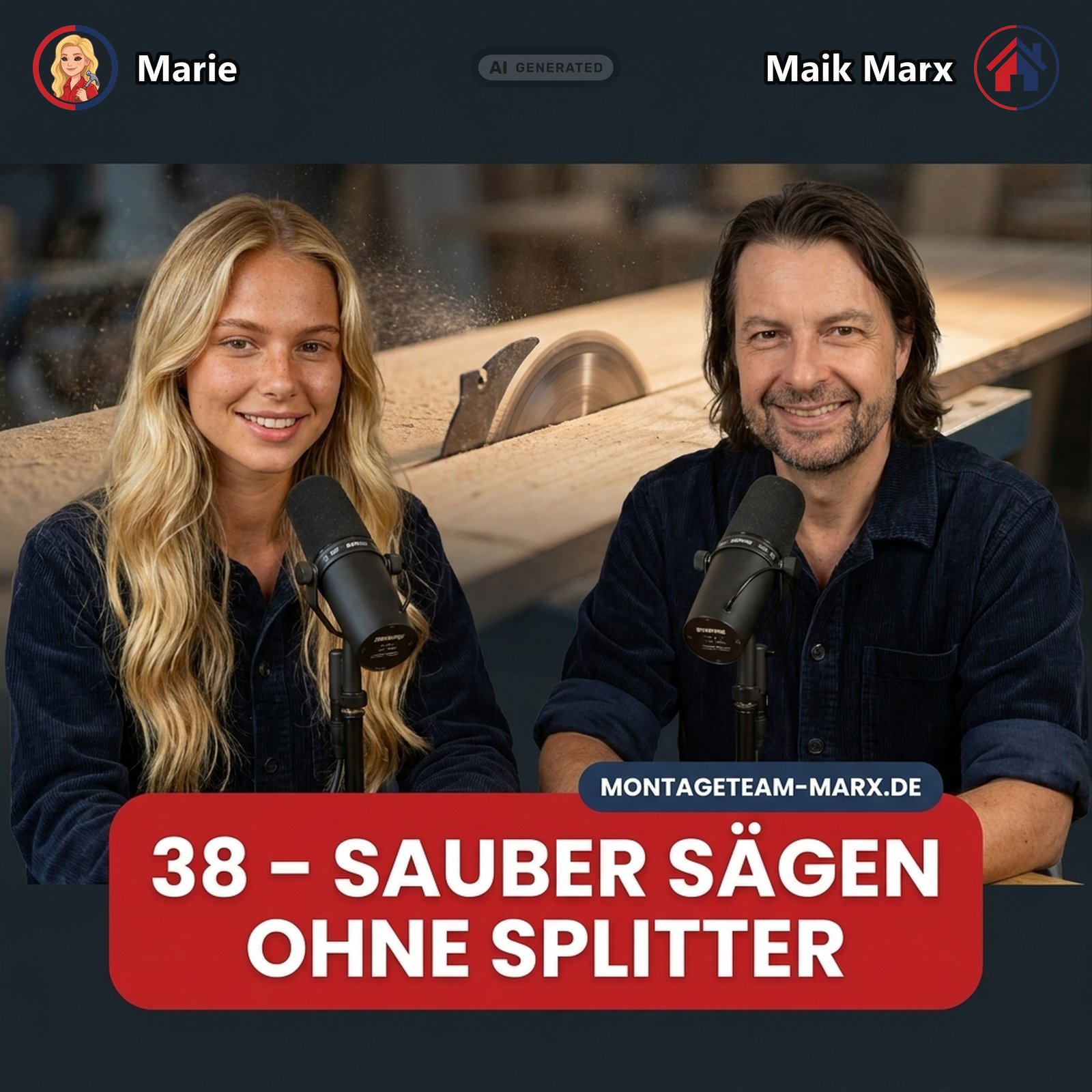 Cover der Podcast-Folge 38: Splittert nicht — sauber sägen