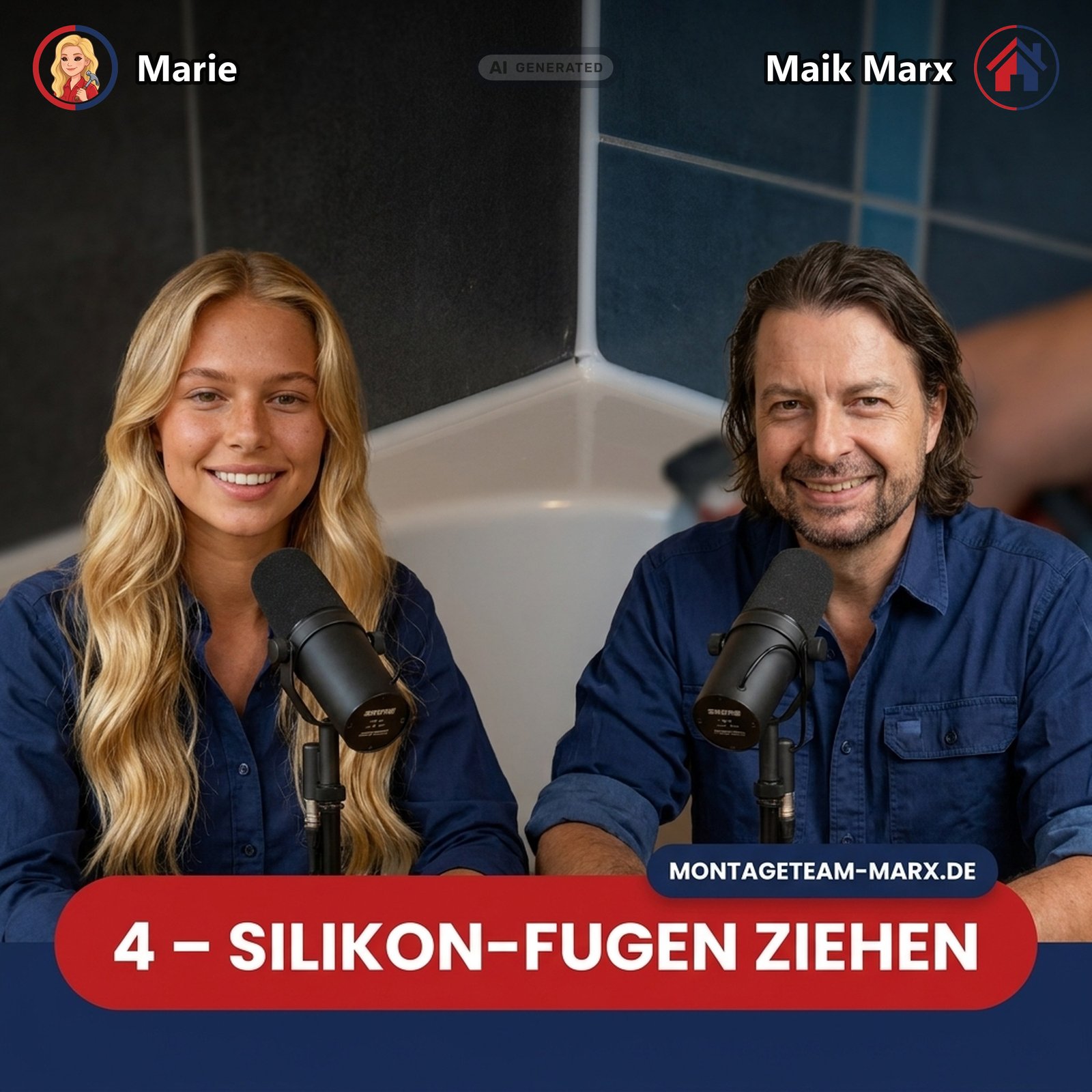 Cover der Podcast-Folge 4: Silikon-Fugen ziehen — sauber und langlebig