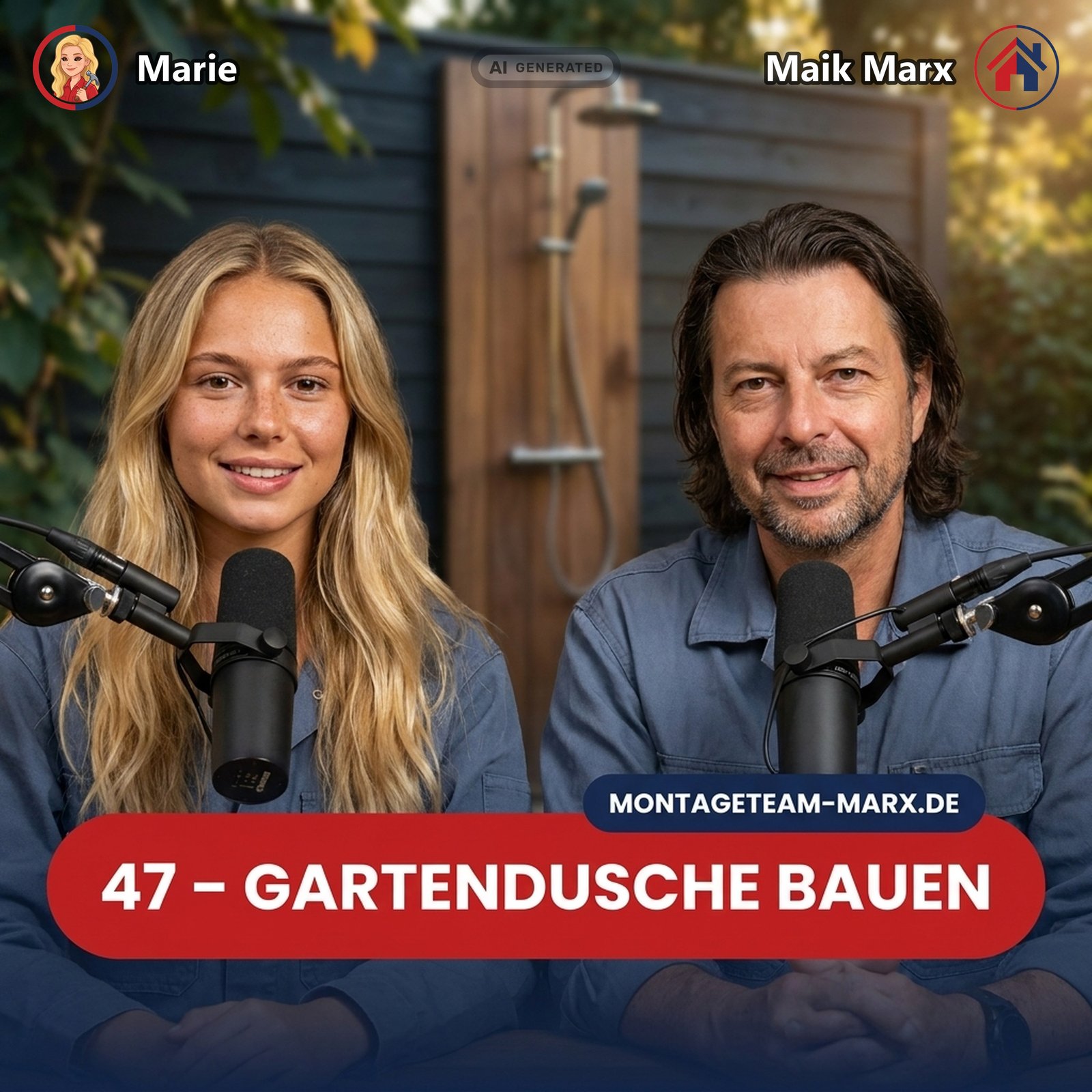 Cover der Podcast-Folge 47: Gartendusche bauen