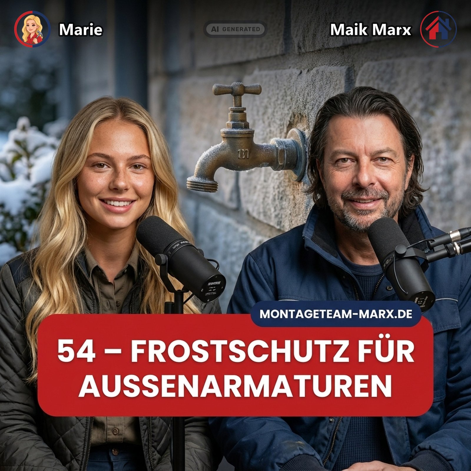 Cover der Podcast-Folge 54: Frostschutz für Außenarmaturen
