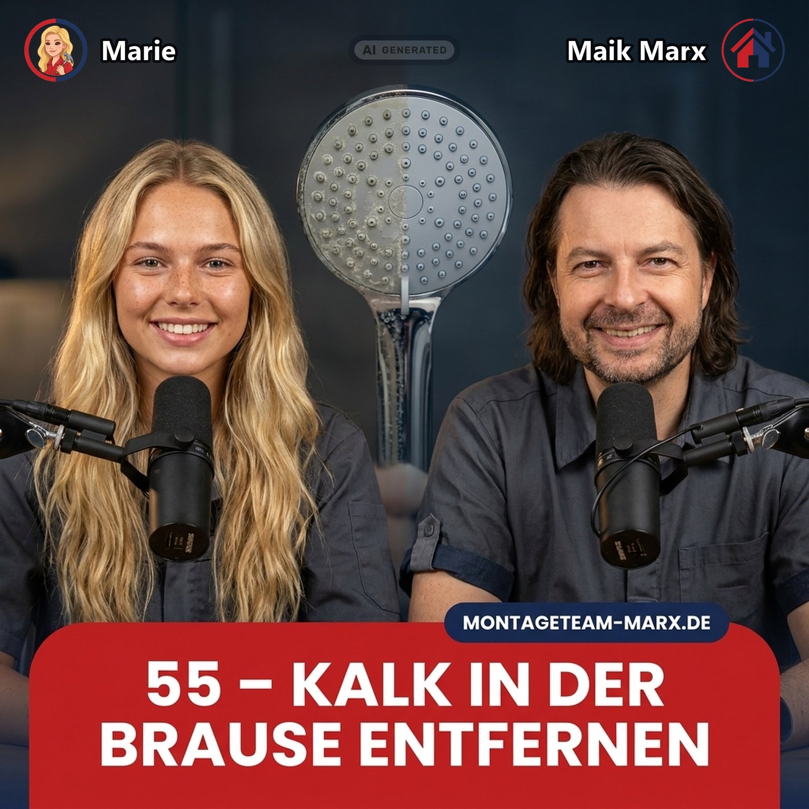Cover der Podcast-Folge 55: Wasserstein in der Brause entfernen