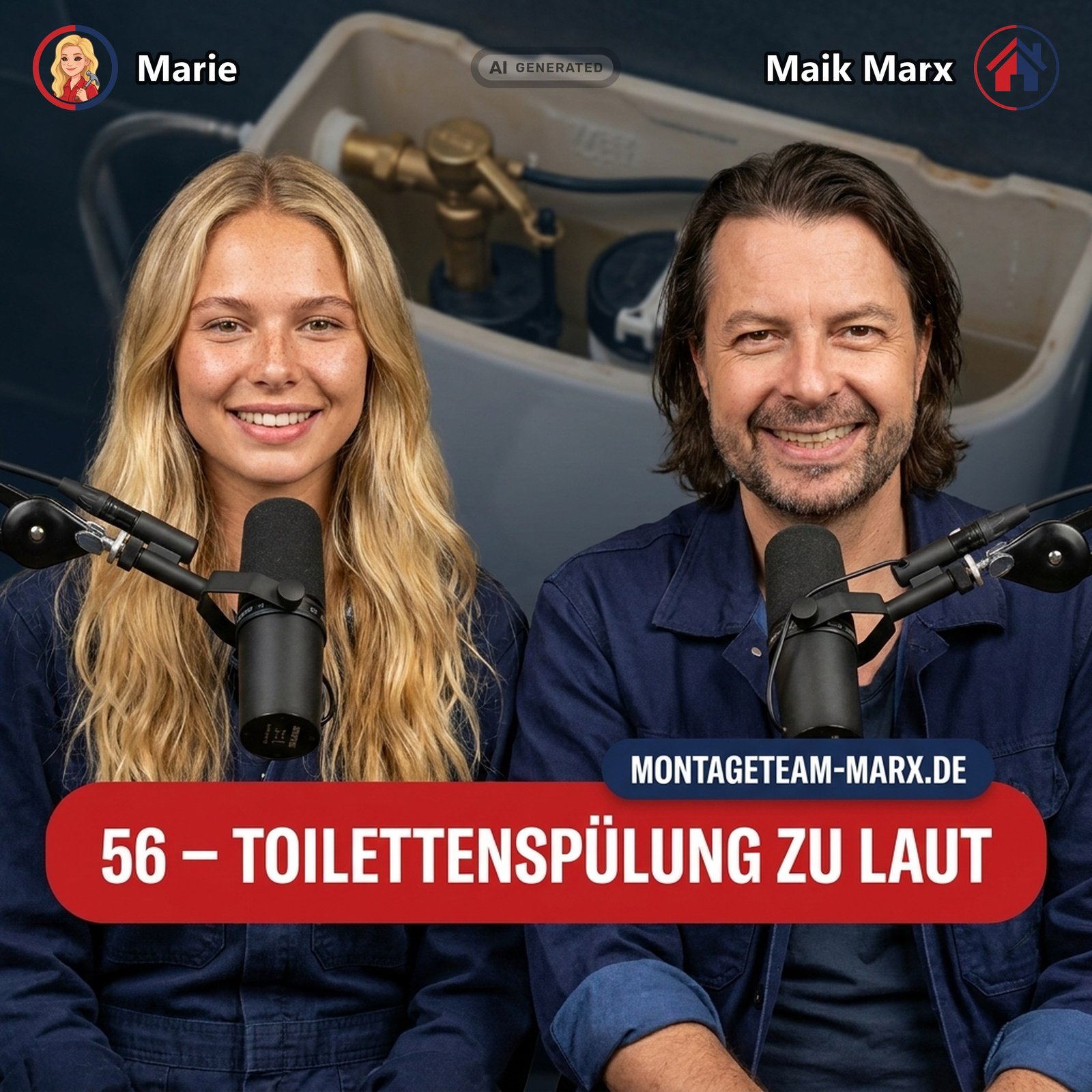 Cover der Podcast-Folge 56: Toilettenspülung lauter geworden