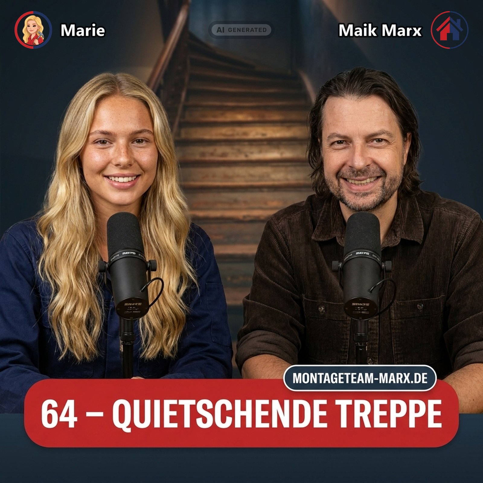 Cover der Podcast-Folge 64: Quietschende Treppe