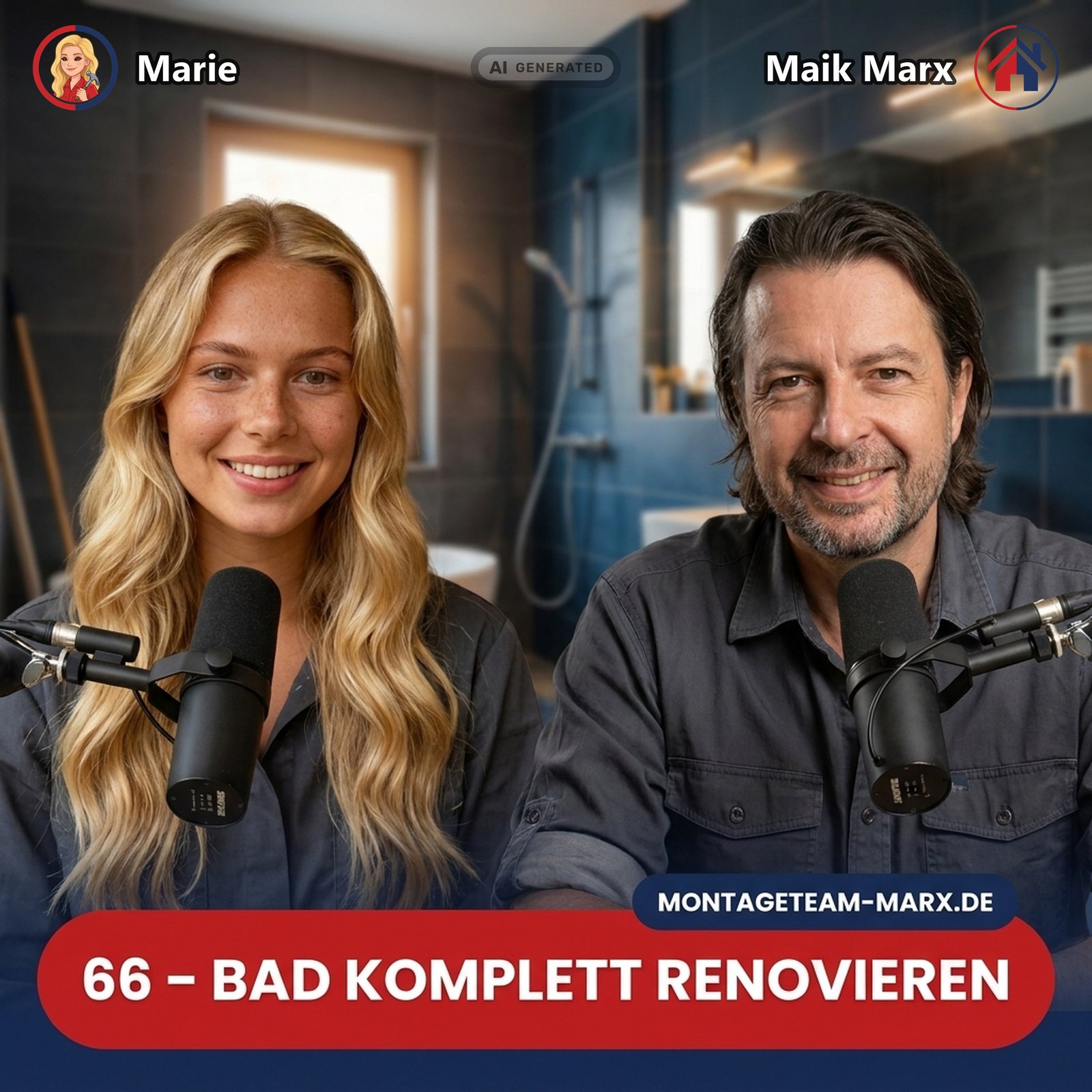Cover der Podcast-Folge 66: Bad komplett renovieren