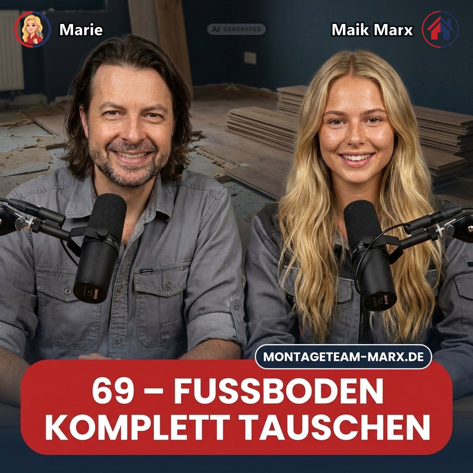 Cover der Podcast-Folge 69: Fußboden komplett tauschen