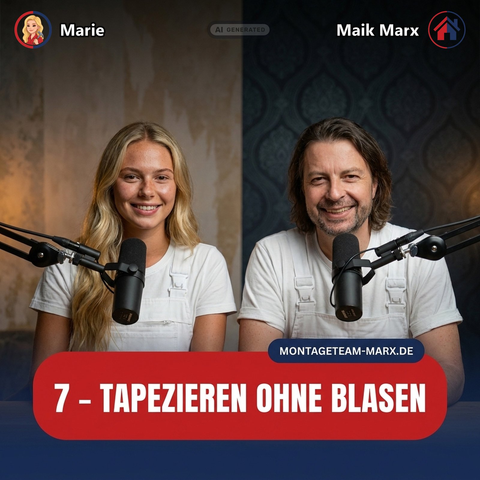 Cover der Podcast-Folge 7: Tapezieren ohne Blasen — die unterschätzte Vorbereitung