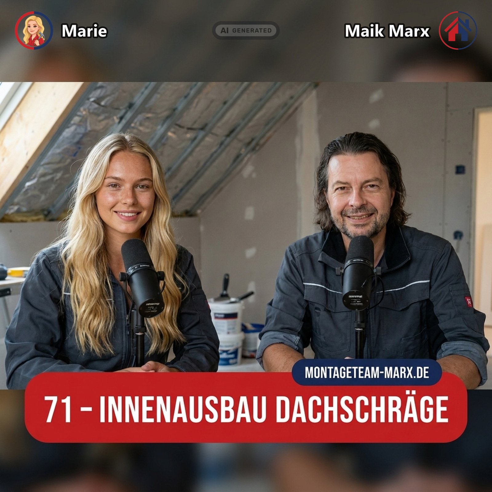 Cover der Podcast-Folge 71: Innenausbau Dachschräge