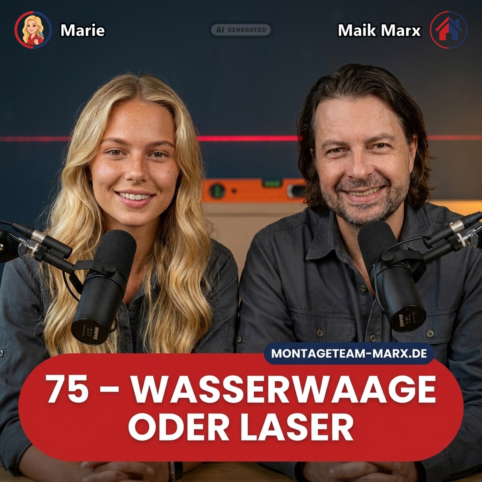 Cover der Podcast-Folge 75: Wasserwaage vs Laser