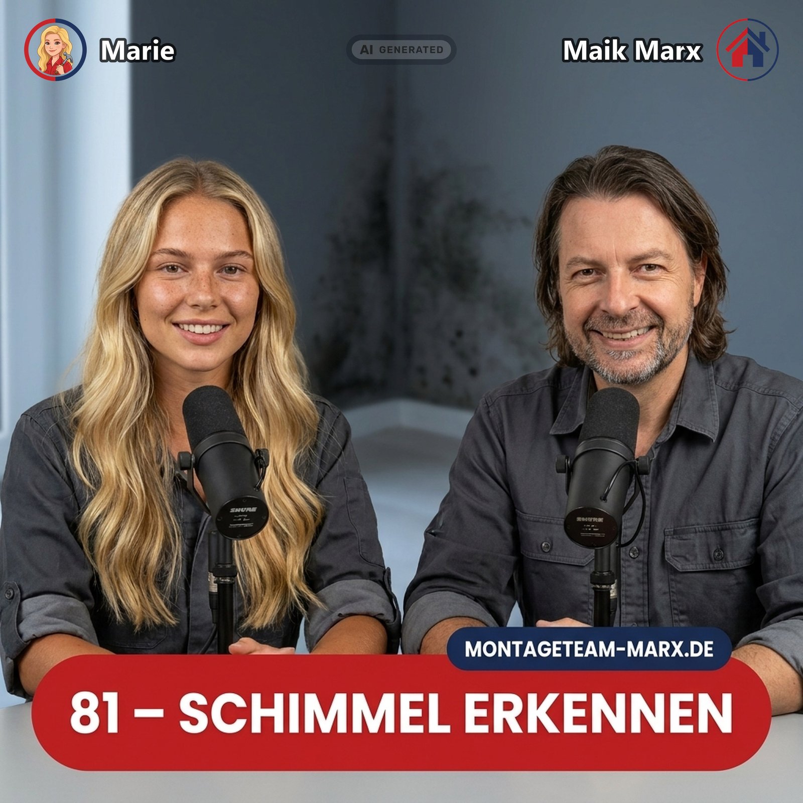Cover der Podcast-Folge 81: Schimmelbildung erkennen